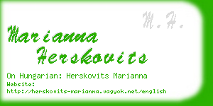 marianna herskovits business card